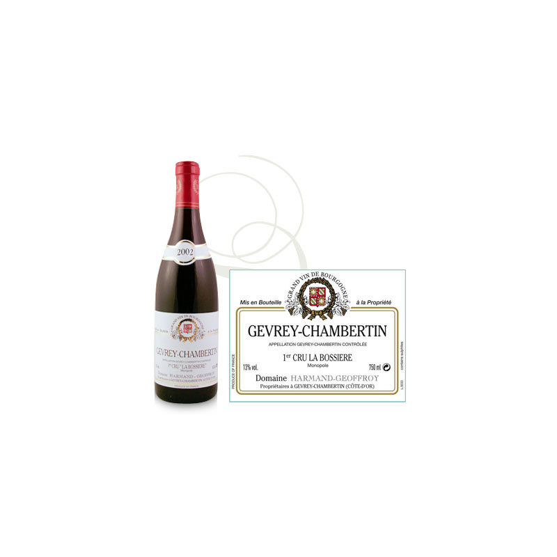 Achat La Bossi Re Harmand Geoffroy Gevrey Chambertin Rouge